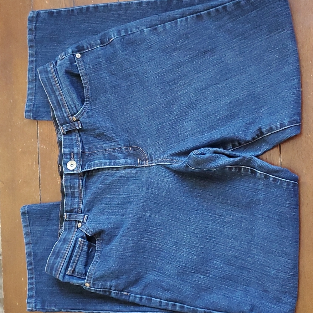 Style & co dark wash jeans size 14 straight leg